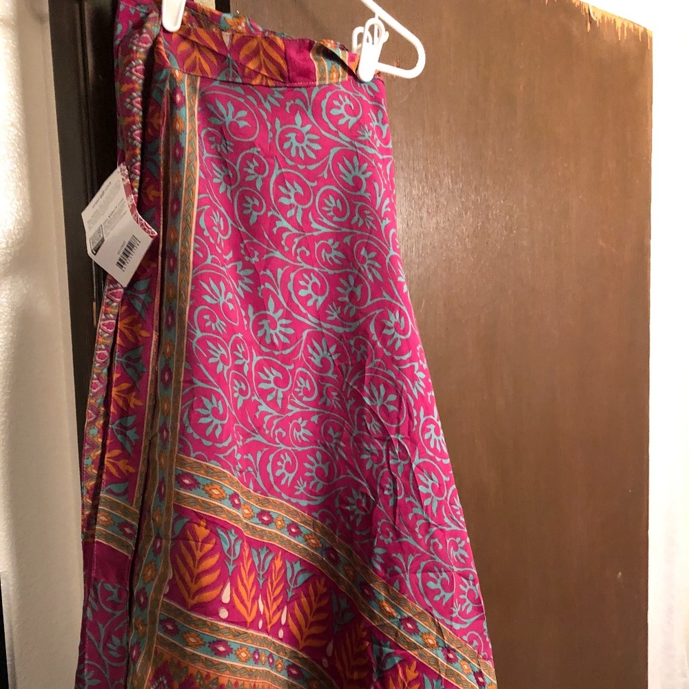 Sari Silk Wrap Skirt